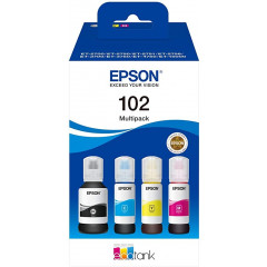 Epson 102 (C13T03R640) Original 4- Ink CMYK Pack BLACK / CYAN / MAGENTA / YELLOW Ink Cartridges Multipack